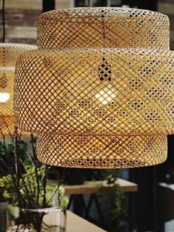 Three stage Lampshade,  natural color (Without   Electrical accessories)