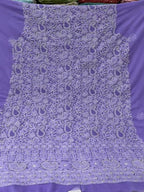 Lavender chiffon Material  with dupatta